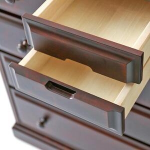 旭川家具 クリエイトファニチャーHOKKAI(北海) ローチェスト 85 【 国産 無垢 インテリア 木製 民芸 収納 キャビネット チェスト ローチェスト リビング ダイニング 北海道 】 _00943