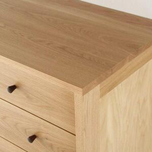旭川家具　山室家具製作所　プロトNo.802チェスト(6段)　ナラ 【 国産 無垢 インテリア 木製 収納 ナチュラル キャビネット チェスト リビング ダイニング 北海道 】 _01969