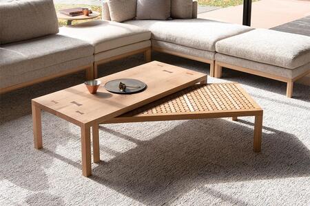旭川家具 カンディハウス 一本技 ネストテーブルセット ナラOFN_01332