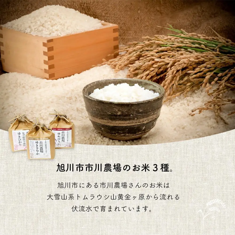【定期便3回】あさひかわ米3種と卵の食べ比べ | たまご 米_00548