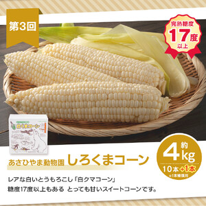 【26年5月発送開始】かに太郎 定期便Bセット（アスパラ、赤肉メロン、白くまコーン）全3回 | アスパラ _01597