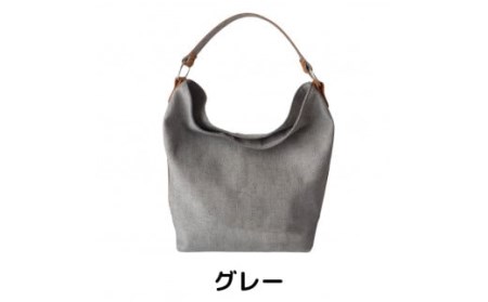 【ふるなびWEEK対象】デニム(グレー)×キャメル革ワンショルダーバッグ　073N-005-GRAY-week8