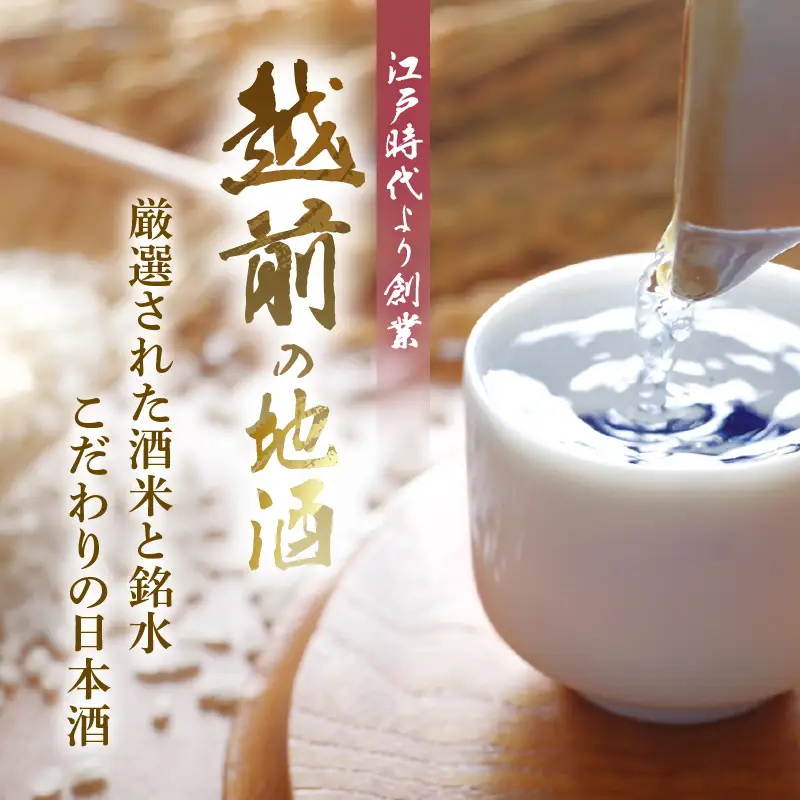   越前の地酒 定期便 ≪計4回お届け≫お楽しみ日本酒飲み比べ 蔵元より 計720ml × 8本 江戸時代創業 飛鳥井 [e19-e002]