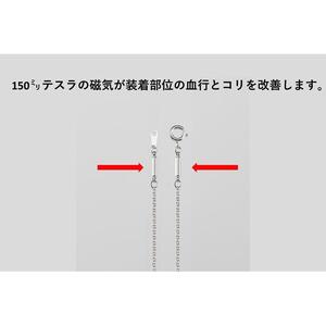 PD5-2-1「キュービックジルコニア磁気ネックレス」覆輪留め