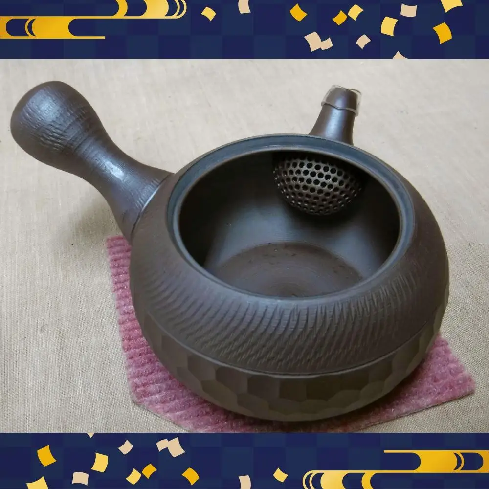 【萬古焼（ばんこやき）】急須1.5号中帯ダイヤ