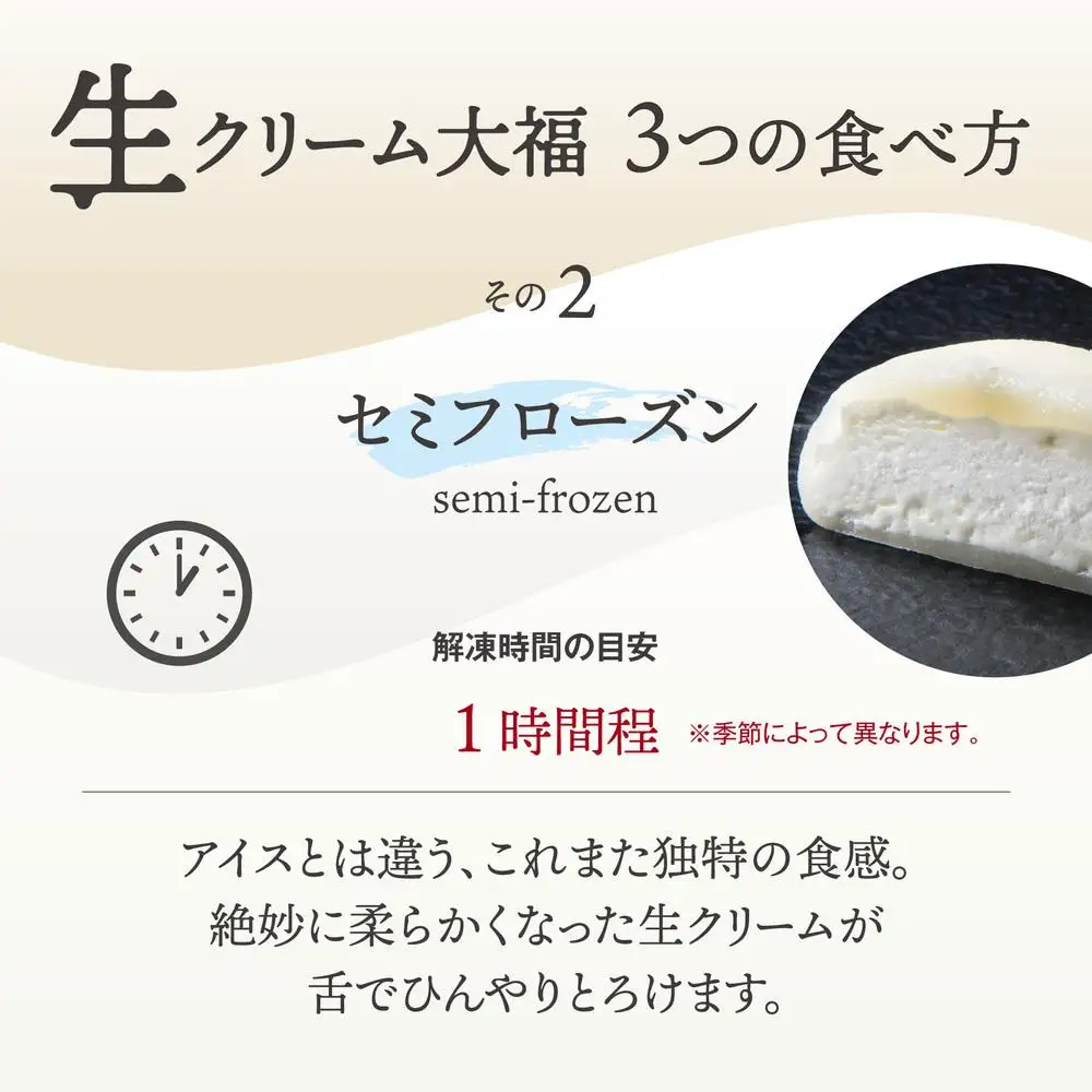富貴堂 おすすめギフトセットB（生クリーム大福7種、合計20個のセット）人気　フローズン　セミフローズン　ノーマル　３スタイル　おいしい　生クリーム　大福　だいふく　美味しい　なめらか　もちもち　老舗　