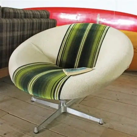 Space Chair 1人掛け (スペースチェア) グリーンストライプ【SWOF】_雑貨・日用品 椅子・チェア・ソファ 家具・インテリア _【1396556】