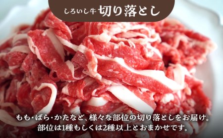 食卓バラエティセット（白富牛 手ごねハンバーグ 4個＆切り落とし 500g＆とろり煮込み用 700g）/ ハンバーグ 牛肉切り落とし [IAH193]