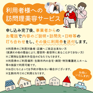 理美容組合 訪問カット 訪問 訪問カット 理美容 サービス チケット 奈良県 生駒市 送料無料