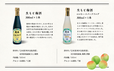 《2026年11月下旬以降順次発送》大七酒造 梅酒飲み比べセット「生もと梅酒 極上品720ml」「生もと梅酒300ml」「生もと梅酒シルキースパークリング300ml」合計3本【道の駅「安達」智恵子の里】