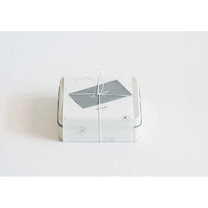 LE  PONTクッキー缶（スクエア）【6月～9月受注分は10月以降発送～1か月以内のお届け】