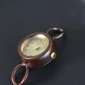 【ブレスレットウォッチ】アンティークフェイスとイタリアンレースの上品な組み合わせが可愛い ベルトカラー：茶 WB066-WL004茶 腕時計