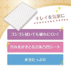 キレキラ！トイレクリーナー1枚で徹底お掃除シート　ハッピーローズつめかえ用20枚×12パック