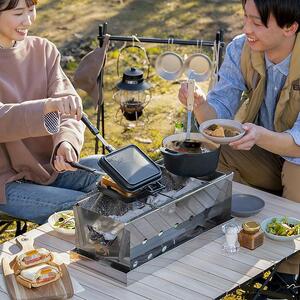バーベキューコンロ　コンパクトＢＢＱコンロ　CBBQ-500　シルバー【アイリスオーヤマ】【アイリスオーヤマ宮城】
