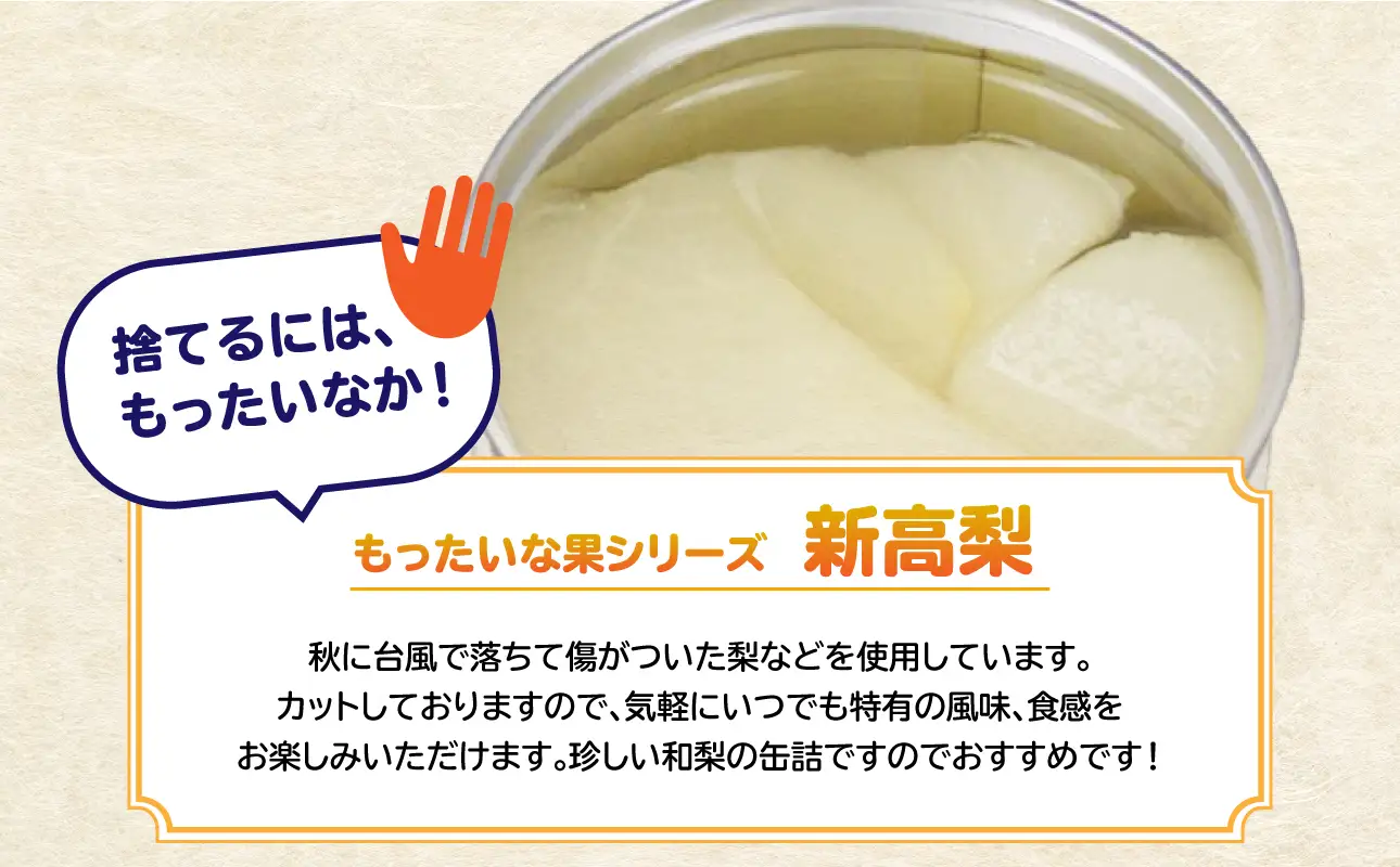 【訳あり】 もったいな果シリーズ 新高梨 缶詰 5号缶×24缶 セット 国産 梨 007-020