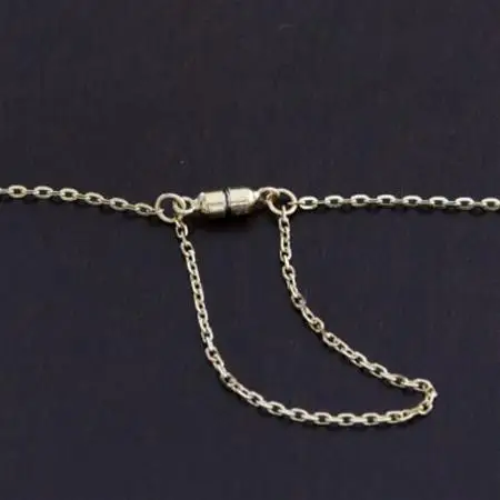 K18ダイヤモンドチェーンブレスレット【ダイヤ0.04ct・17cm】マグネット【配送不可地域：沖縄県】【1405825】