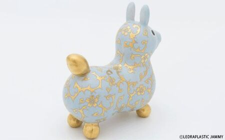 【RODY×九谷焼】九谷焼ロディ「白粒盛金桜花唐草文(ブルー)」仲田錦玉 ロデ