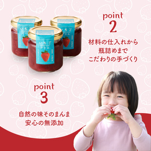 いちごジャム3瓶セット（いちごさん）／ いちごジャム【A146】