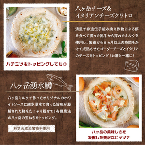 八ヶ岳の素材で作った石窯ピザ　おうちごはん　パーティー５枚セット [h116]
