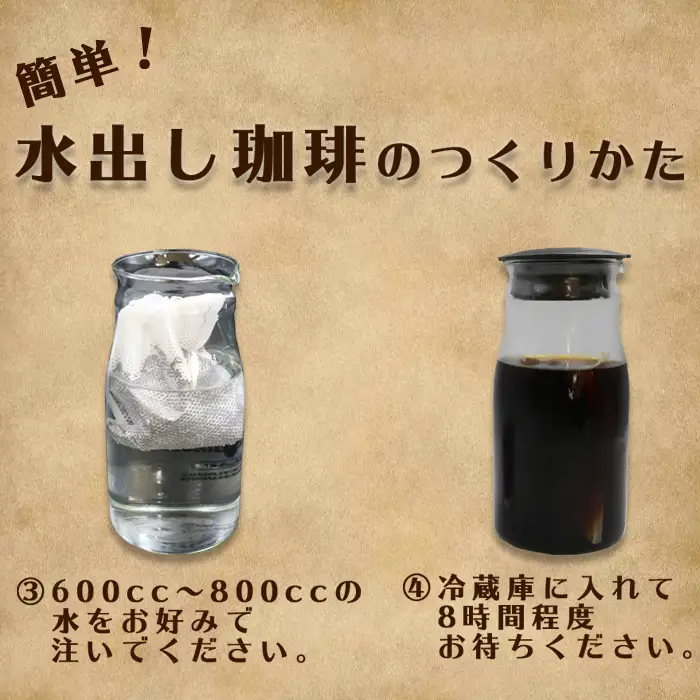 【カモガワ珈琲の定期便】焙煎したての水出し珈琲 ７バッグ《選べる３回・毎月》　[0032-0008]
