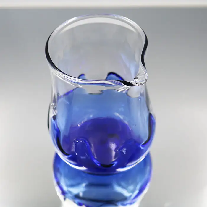 【SUKI GLASS STUDIO】 ガラス工芸品『波の酒器』 １セット　[0033-0001]