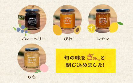 【6回定期便】季節の果実ジャム 3個（各120g） 長与町/アグリューム [EAI090]  瓶 セット ジャム