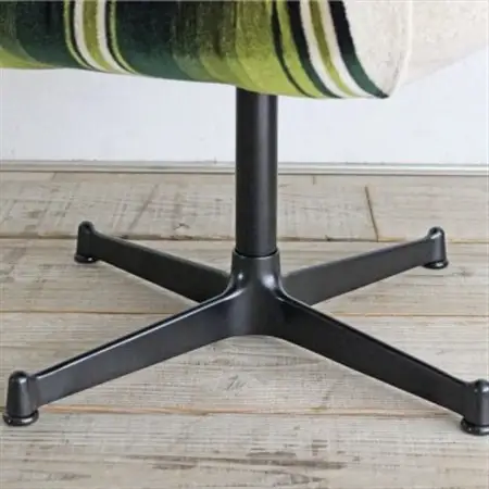Cosmic Chair (コスミックチェア) ブラックX脚 グリーンストライプ【SWOF】_雑貨・日用品 椅子・チェア・ソファ 家具・インテリア _【1396563】