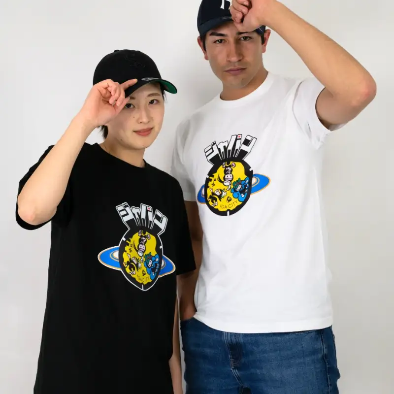 伊賀市 マンホールTシャツ 黒 【Sサイズ】【jnud0002-1】