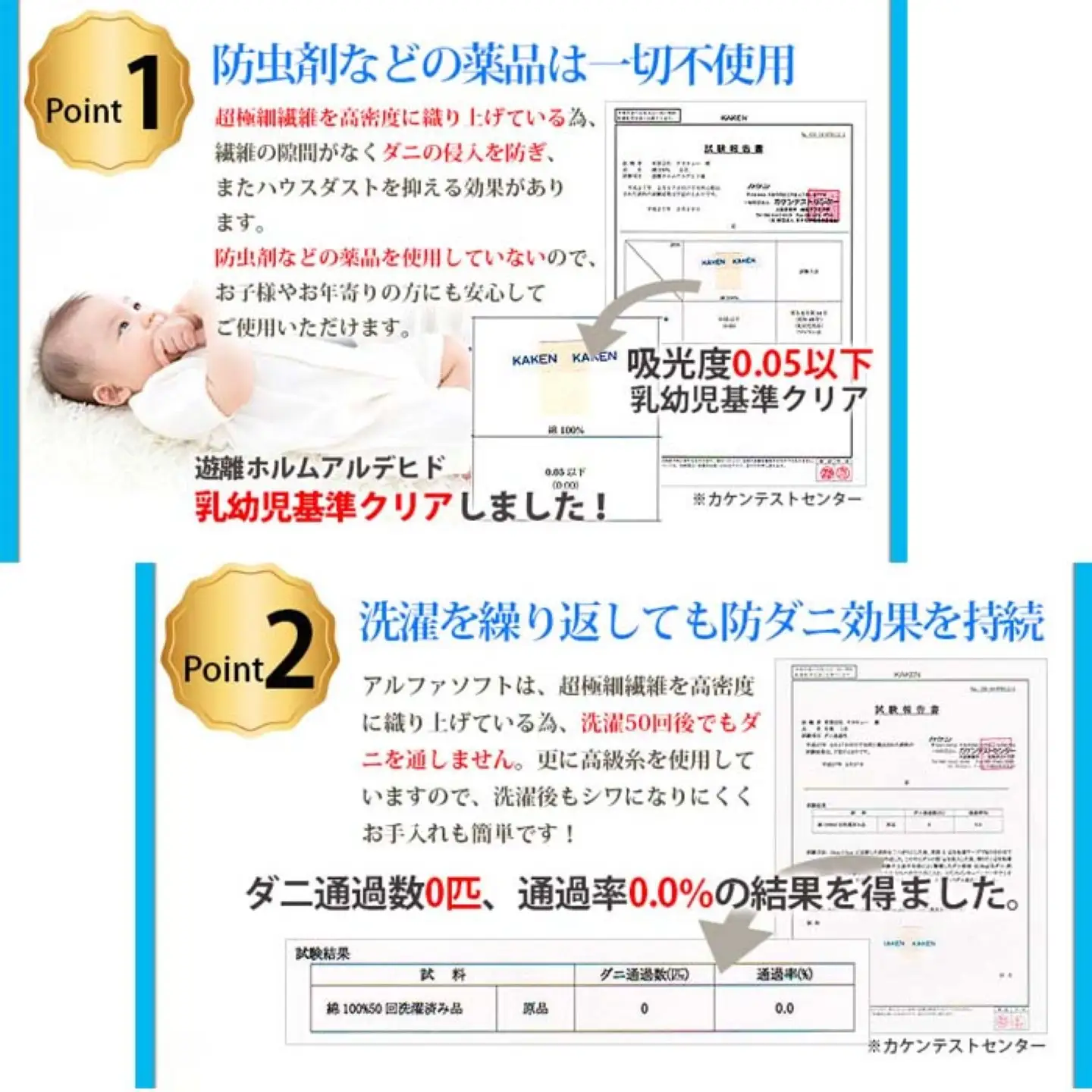防ダニ　 布団カバー  【ブルー】掛け布団カバー シングル