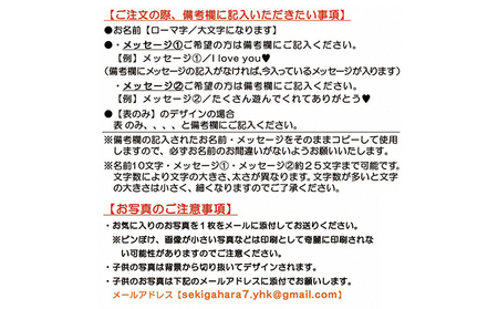 うちの子写真入りキーホルダー♪名前＆メッセージが入る！（デザインB） ホワイト