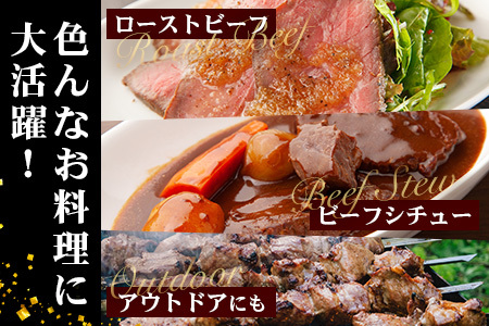牛肉 【日本三大秘境の黒毛和牛】宮崎県産 椎葉牛 赤身ももブロック 500g A5等級指定 牛肉 牛もも肉 ももブロック肉 TK-81
