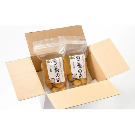 【先行予約】秋の味覚！国産和栗の栗ごはんの素　3合用×2パック＜49-11a＞