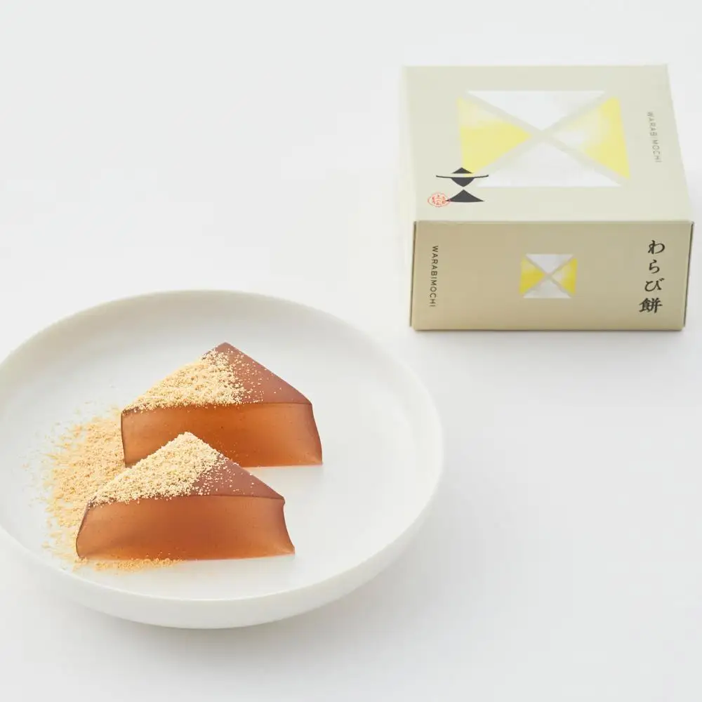 【文の助茶屋】わらび餅8個詰合せ（ニッキ・抹茶・和三盆・ほうじ茶・黒糖）