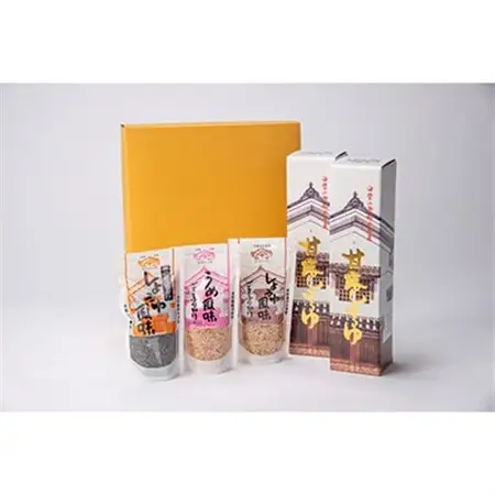 甘露しょうゆ550ml×2本、ごまふりかけ3個セット_調味料 醤油  しょうゆ  調味料   _【1008787】