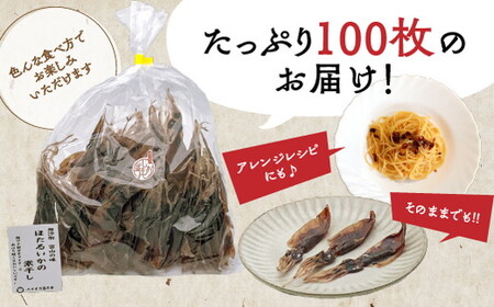 【3か月定期便】ほたるいか 素干し 100枚 ｜ おつまみ 肴 ハマオカ海の幸 定期便 魚貝類 干物 加工品 いかの干物 ホタルイカの干物 お酒のあて 日本酒に合う 晩酌 ※北海道・沖縄・離島への配送不可