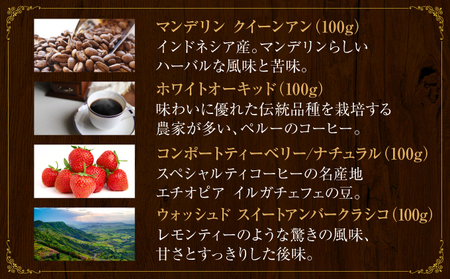 [7種飲み比べセット] 世界流通量上位5％のスペシャルティコーヒー【豆】