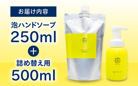 うちこコスメ泡ハンドソープ 250ml＆詰め替え用500mlセット BKAZ002
