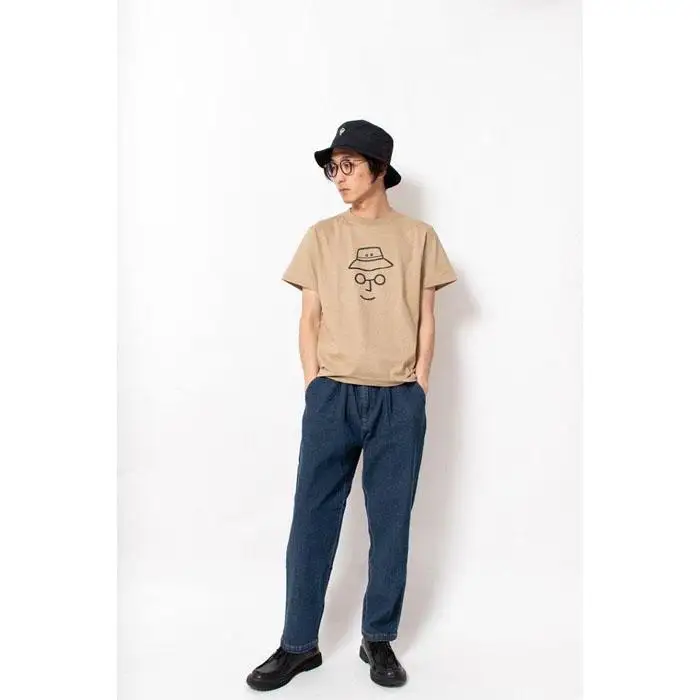 《2》メンズL　バケットハットTシャツ　BEIGE