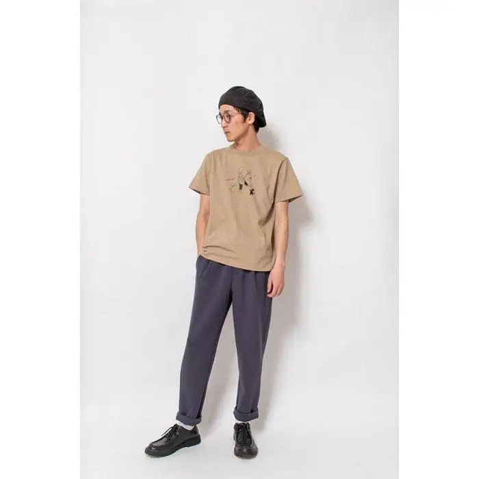 《1》レディースL・メンズS～M　ミュージックTシャツ　BEIGE