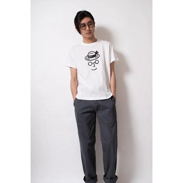 【0サイズ】【KEY MEMORY】Straw hat T-shirts WHITE