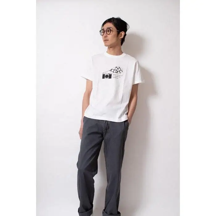 【1サイズ】【KEY MEMORY】Camera T-shirts WHITE
