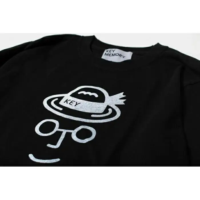《3》メンズXL　麦わらロングTシャツ　BLACK