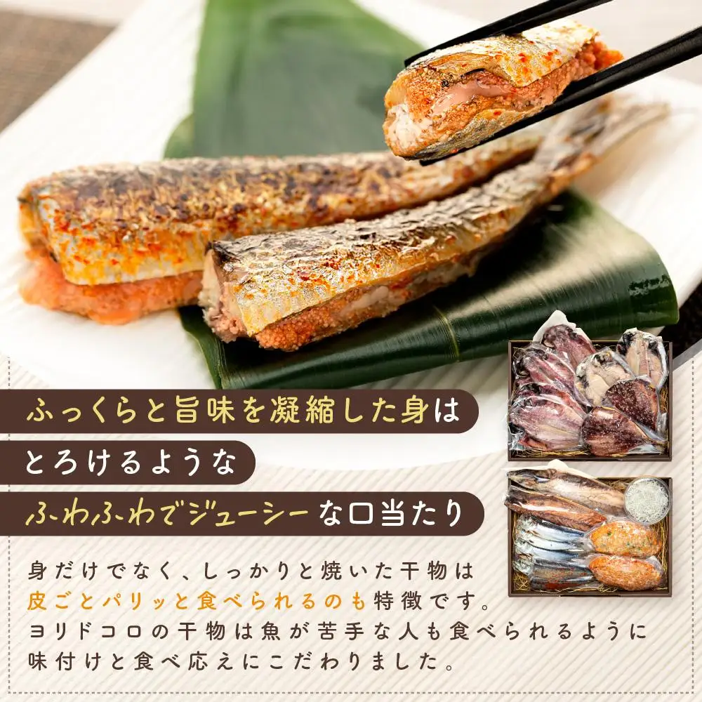 干物カフェ　ヨリドコロ 絶品干物セット ～Horizon～ ｜ 干物 ひもの カルシウム 乾物 あじ さば しらす さつま揚げ 自家製 ごはん ご飯 お供 ご飯のお供 おつまみ 小魚 海鮮 冷凍 冷凍便 送料無料 神奈川 鎌倉 干物