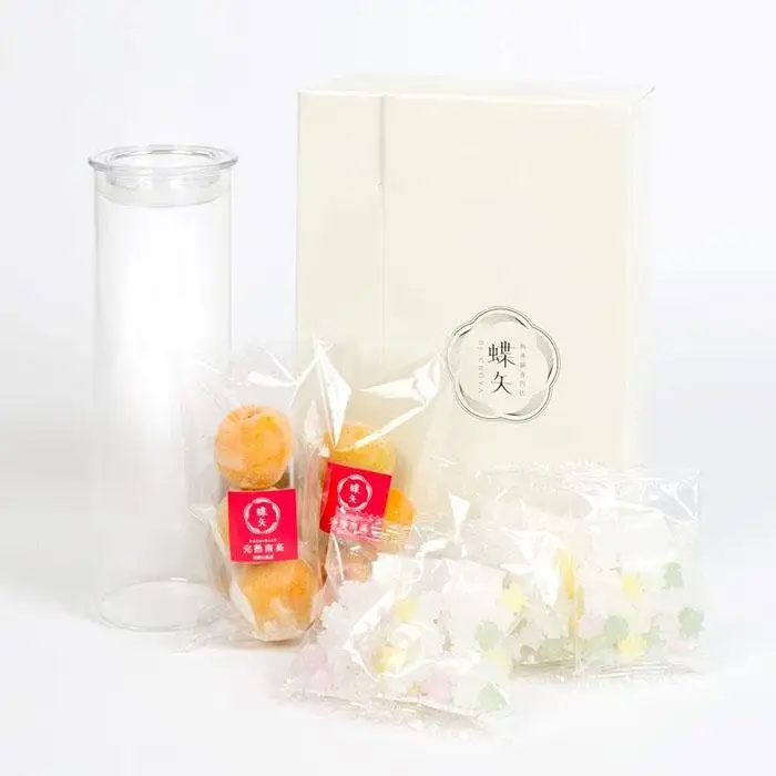蝶矢梅キットLサイズ（6杯分）　完熟南高×こんぺい糖 |  蝶矢梅 梅キット 人気 おすすめ 梅酒 キット セット 完熟南高 こんぺい糖 ギフト プレゼント 送料無料 神奈川 鎌倉 梅