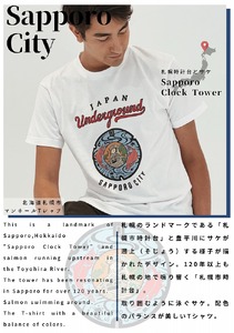 札幌市 マンホールTシャツ 黒　Mサイズ