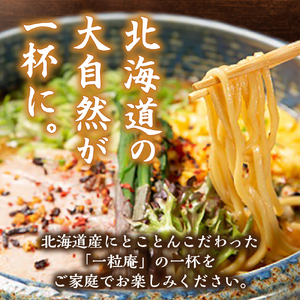 【5ヶ月定期便】ラーメン札幌一粒庵：元気のでるみそラーメン（ピリ辛味）生麺4食×5 回 一粒庵 北海道産小麦100％ 北のブランド認証 百名店選出 行列店の味を自宅で