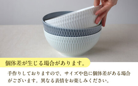 【美濃焼】 食器 さざなみ 19鉢 ブルーグレー 2枚セット [AZAZ075] 食器