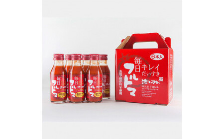 トマトジュース 無塩 無添加 100ml 6本箱入 トマト 毎日フルトマ レッド 1本に約5個分のフルーツトマト  糖度8度以上 ドリンク 飲み物 健康 美味しい【池トマト】 [BQAG018]