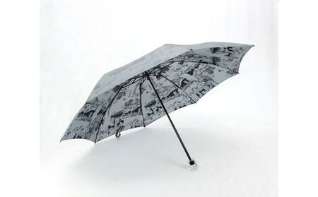 晴雨兼用折傘モンプリュイ・東京 小物 雑貨 婦人用 雨傘 日傘 レディース 雨具 梅雨 レイングッズ 玉留一体型 雨の日 晴れの日 UV加工  パープル