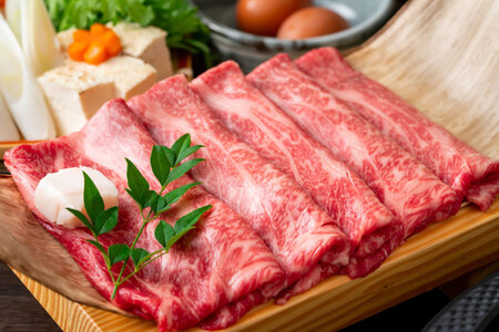 【厳選部位】博多和牛 サーロイン しゃぶしゃぶ すき焼き 用 スライス 500g 化粧箱 [MEAT PLUS 福岡県 筑紫野市 21761007]
